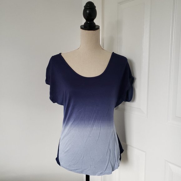 ambiance apparel blue ombre t-shirt - Picture 1 of 5